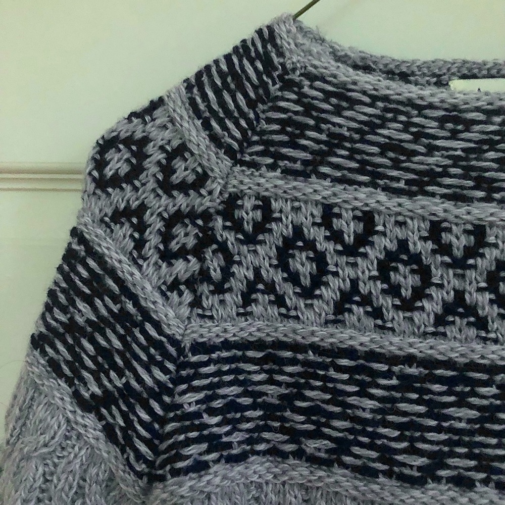 Women’s Gray Merino Wool Sweater with Pockets